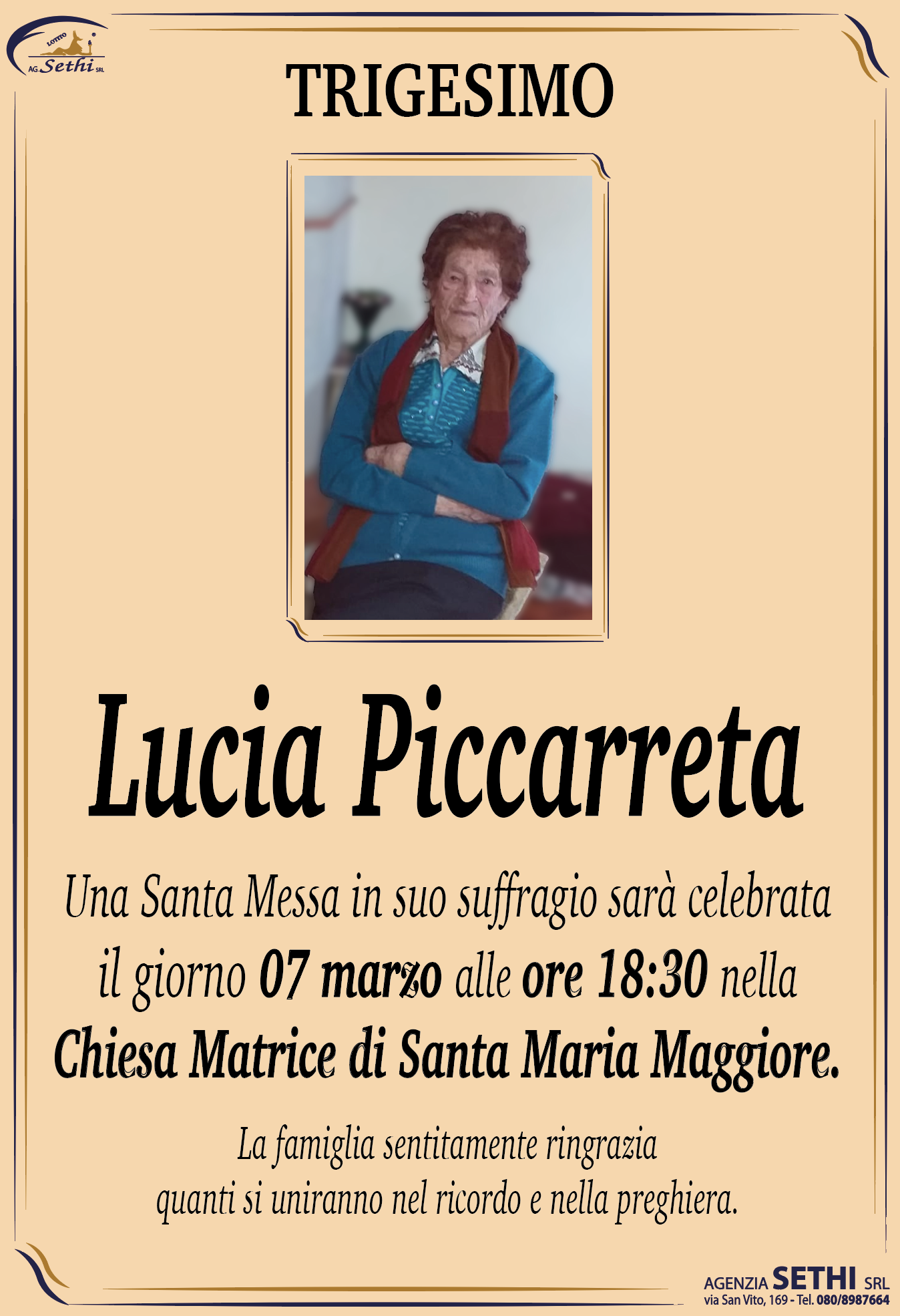 Trigesimo Lucia Piccarreta