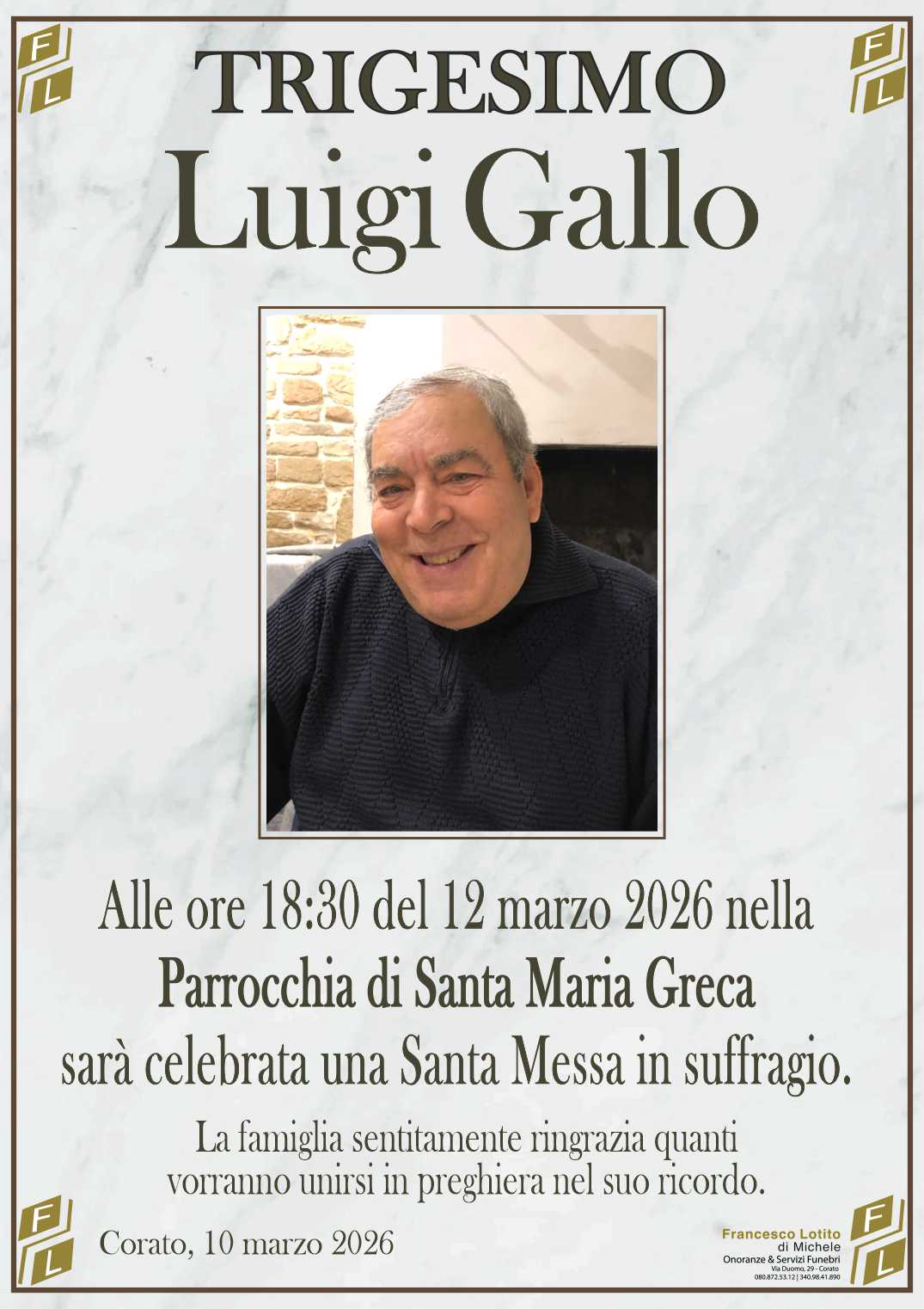 Trigesimo Luigi GALLO
