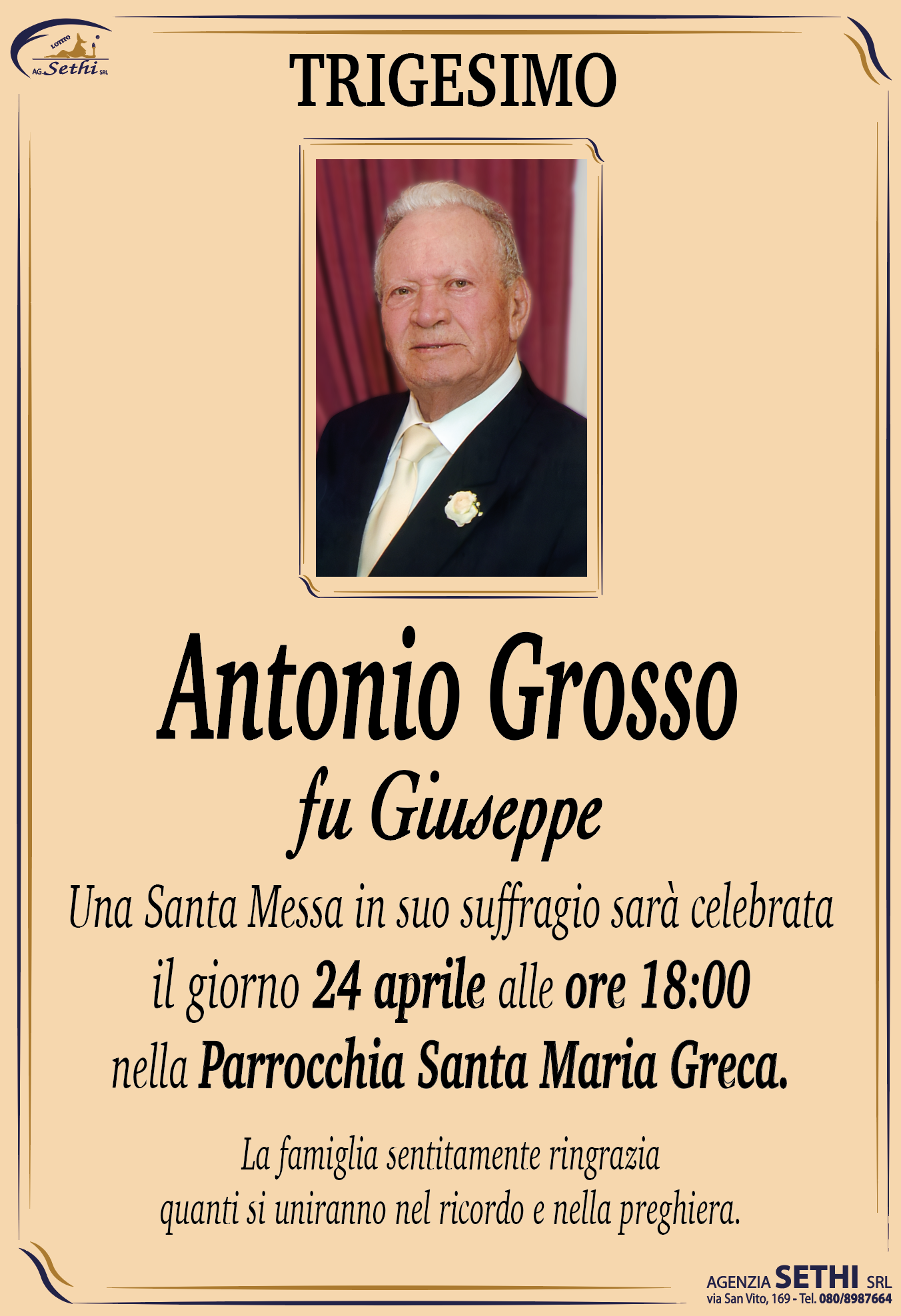 Trigesimo Antonio Grosso fu Giuseppe