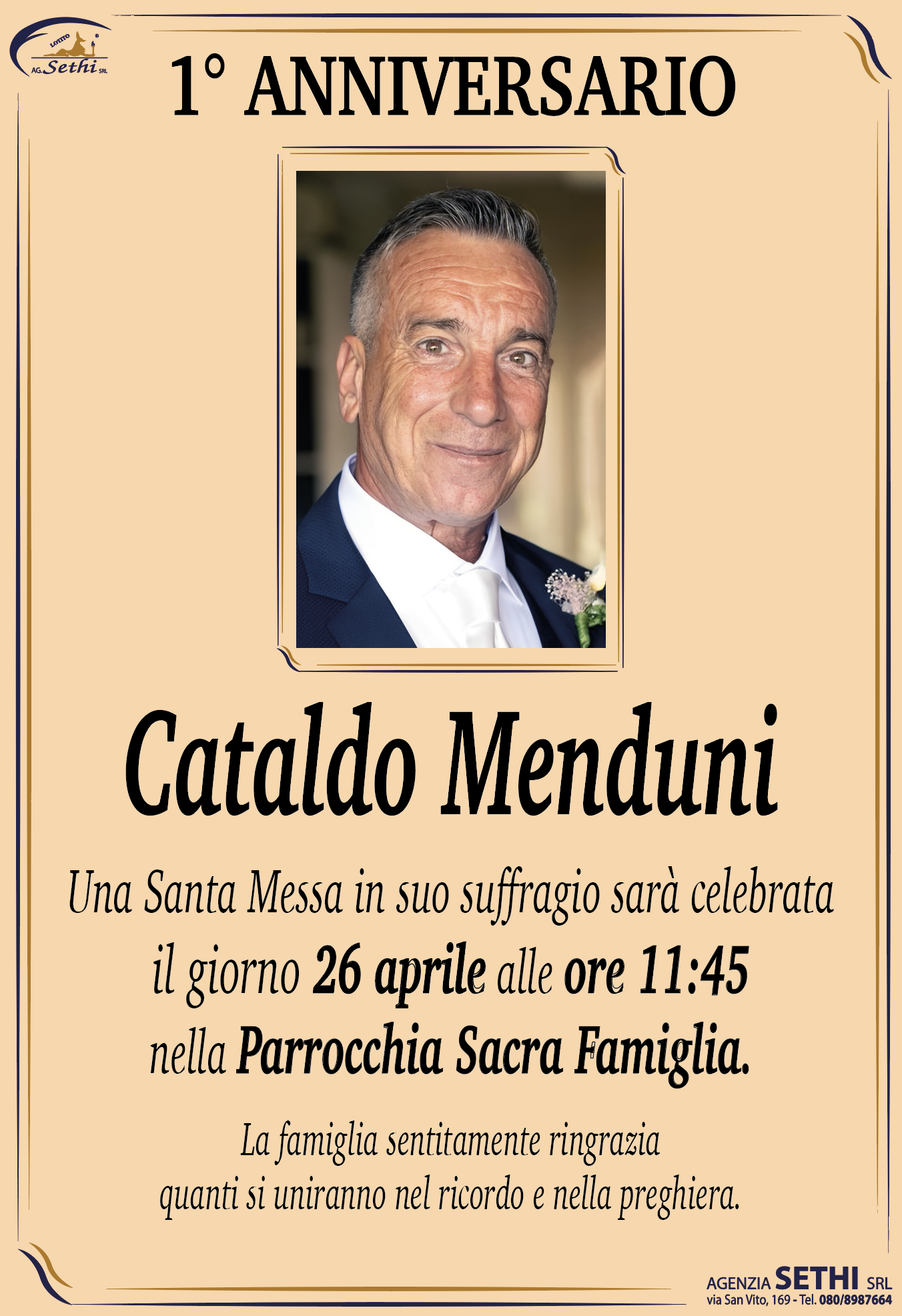 1° anniversario Cataldo Menduni (Autotrasportatore)