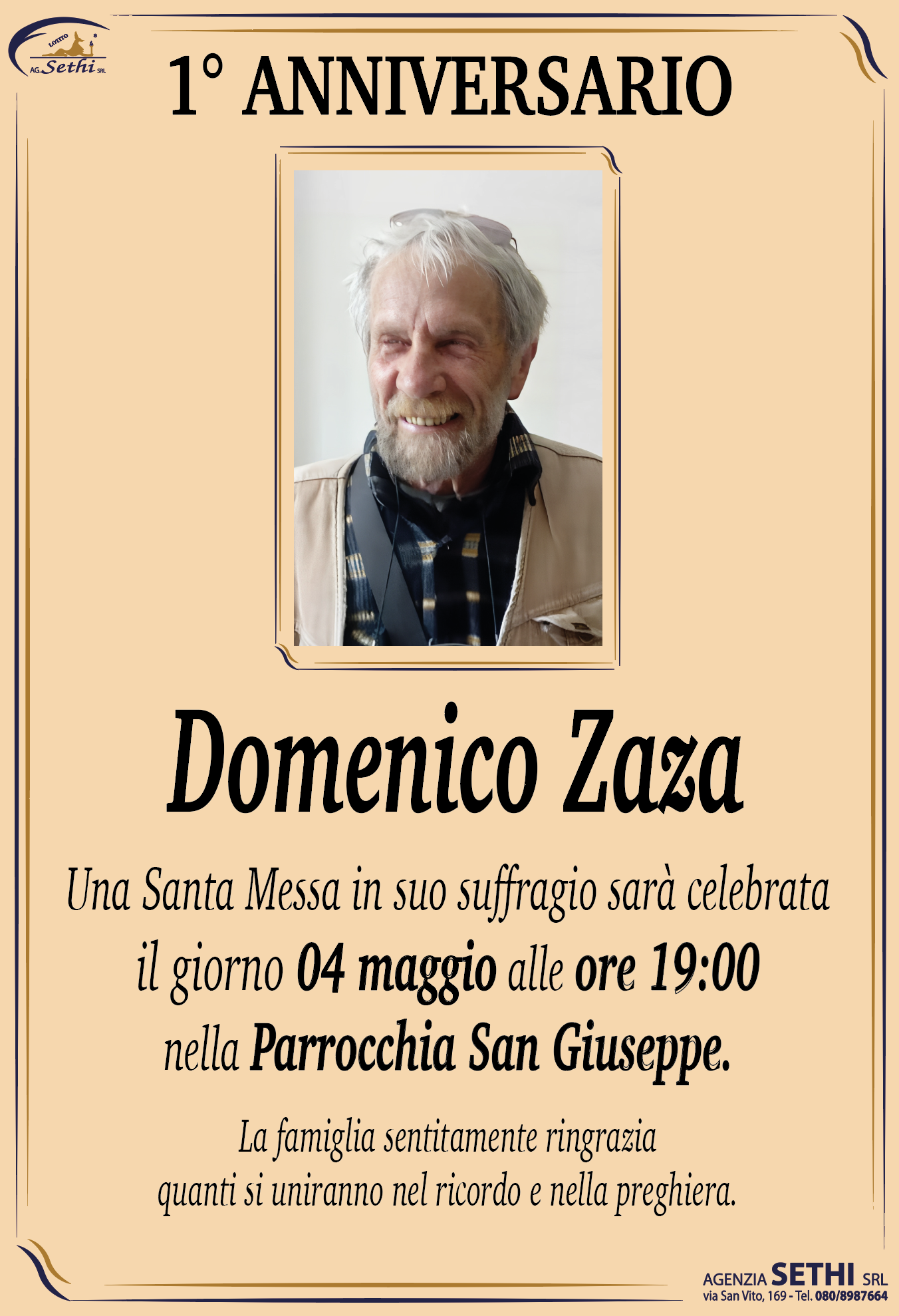 1° anniversario Domenico Zaza (Elettricista)