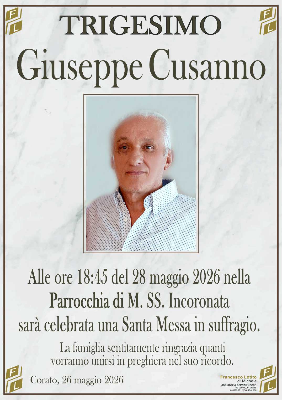 Trigesimo Giuseppe CUSANNO