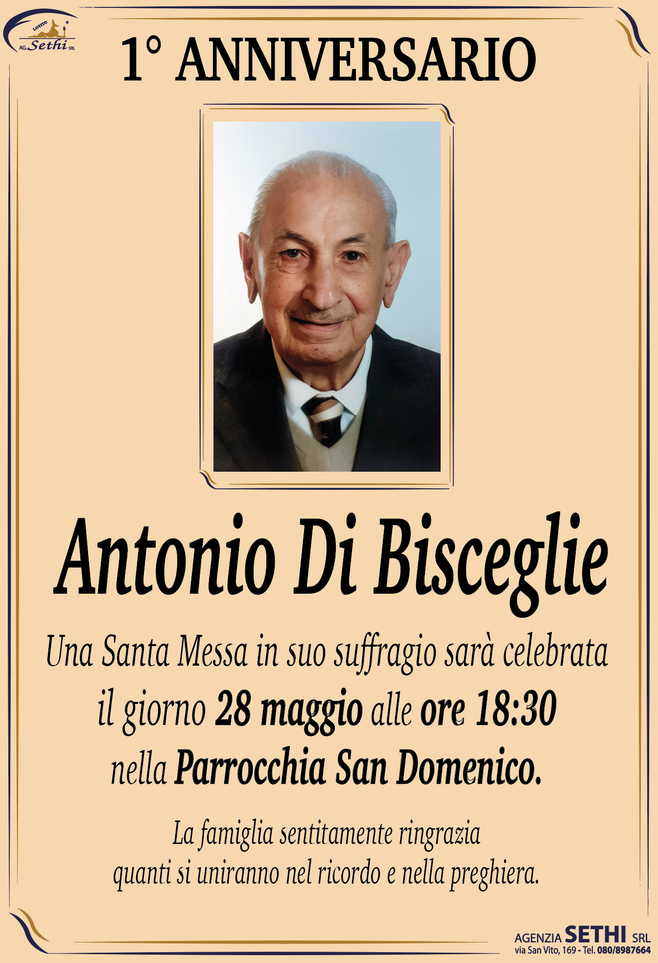 1° anniversario Antonio Di Bisceglie