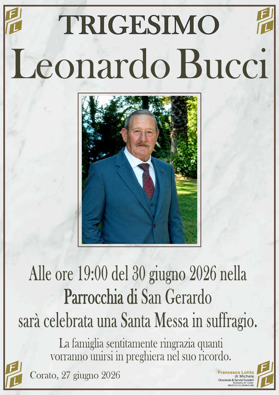 Trigesimo Leonardo BUCCI