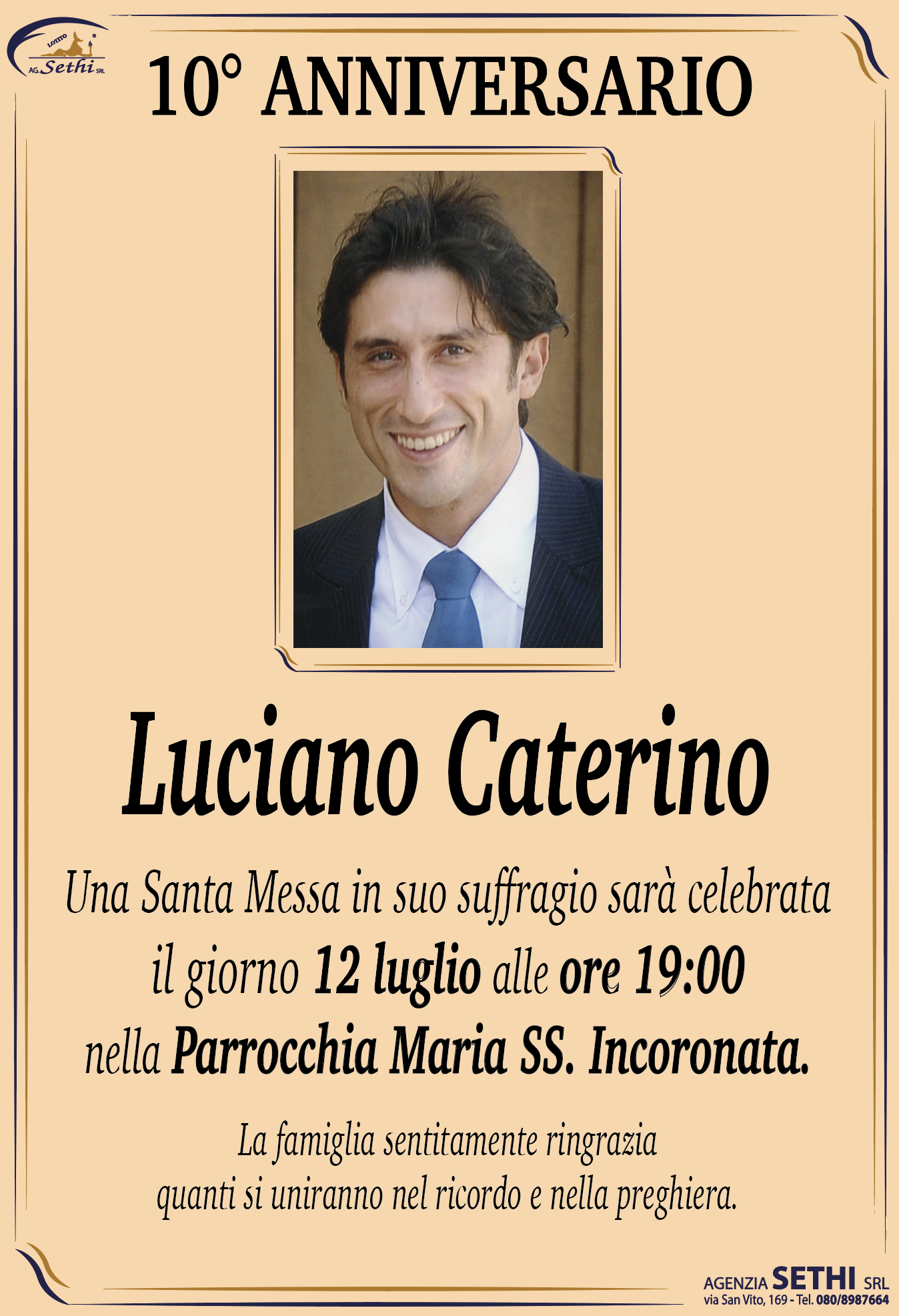 10° anniversario Luciano Caterino