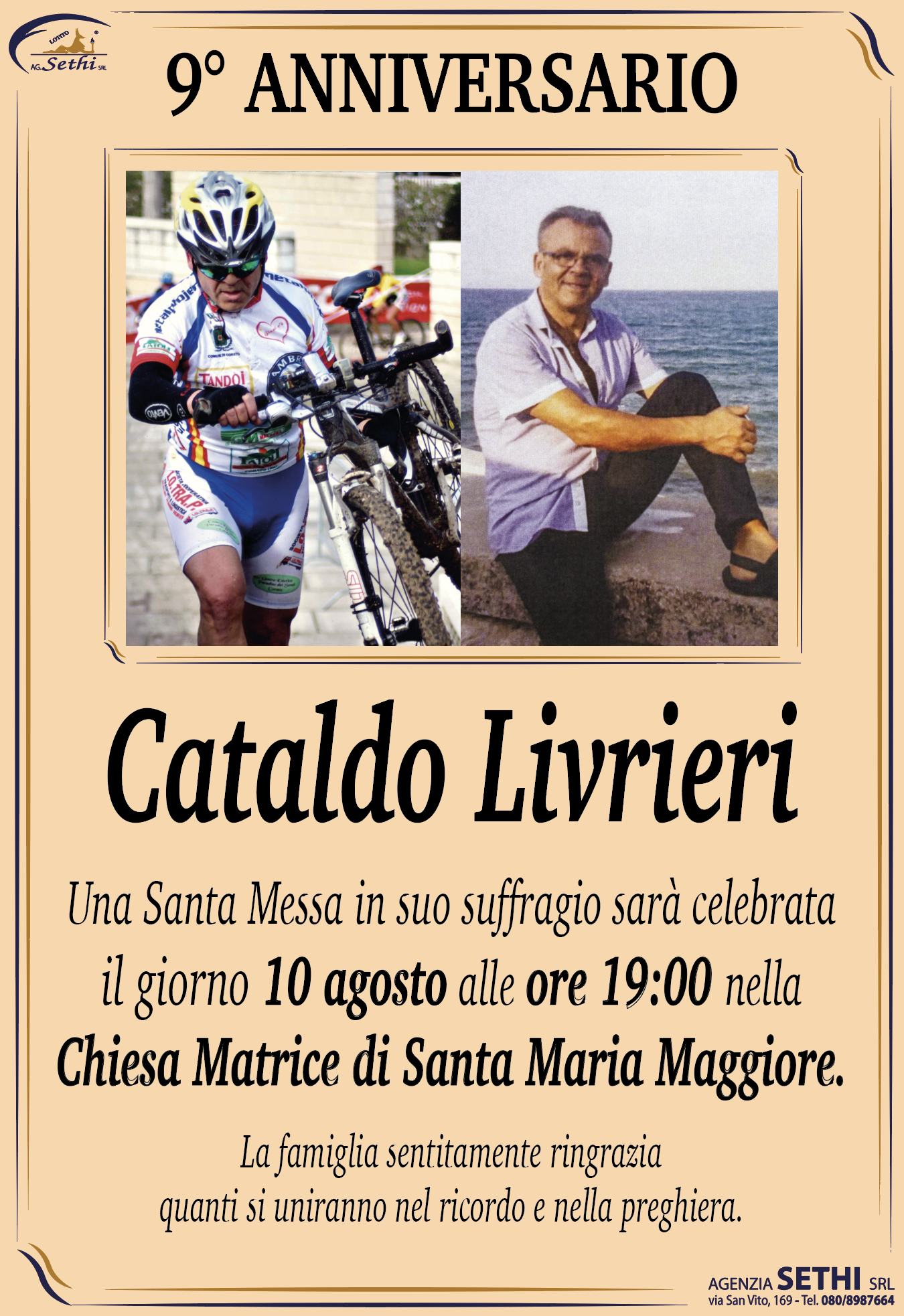 9° anniversario Cataldo Livrieri