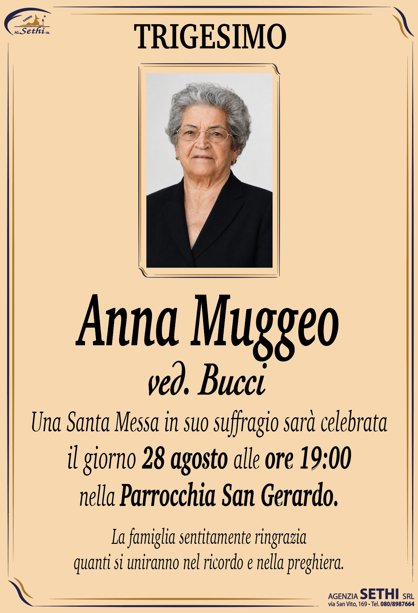 Trigesimo Anna Muggeo ved. Bucci