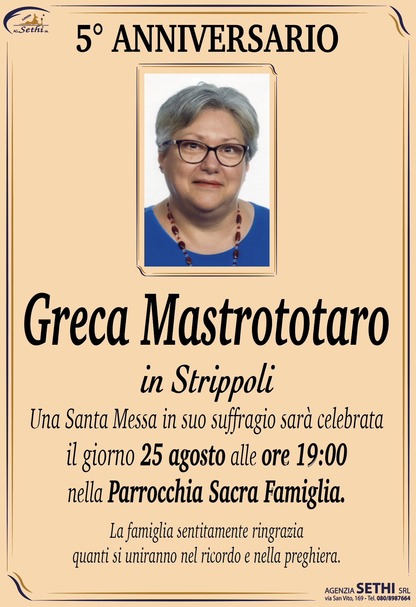 5° anniversario Greca Mastrototaro in Strippoli