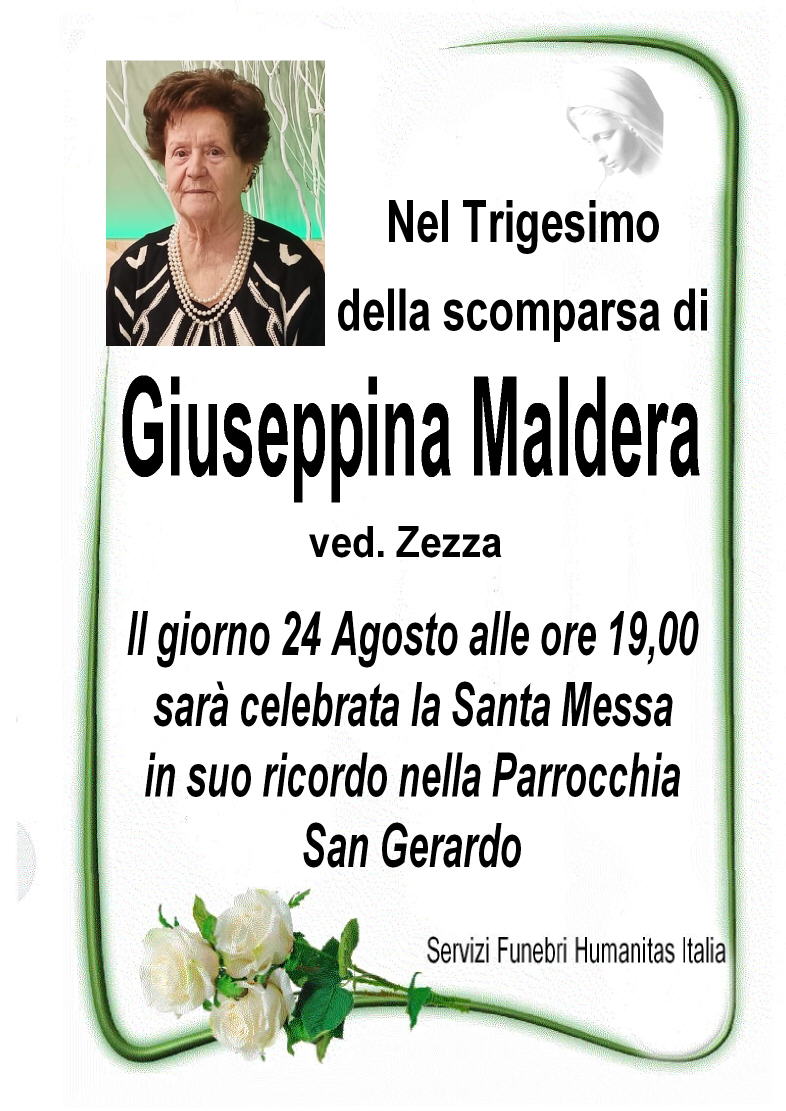 Trigesimo Giuseppina Maldera