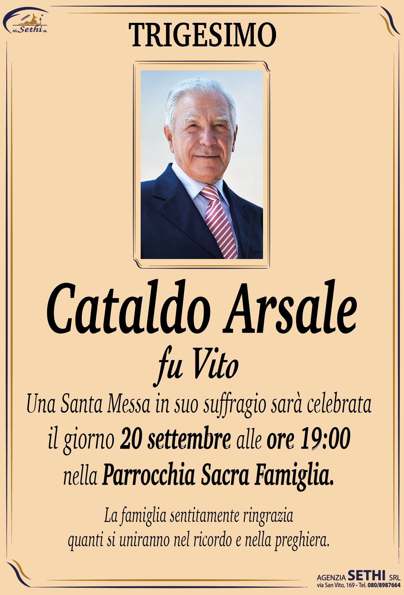 Trigesimo Cataldo Arsale fu Vito (decoratore, pittore)