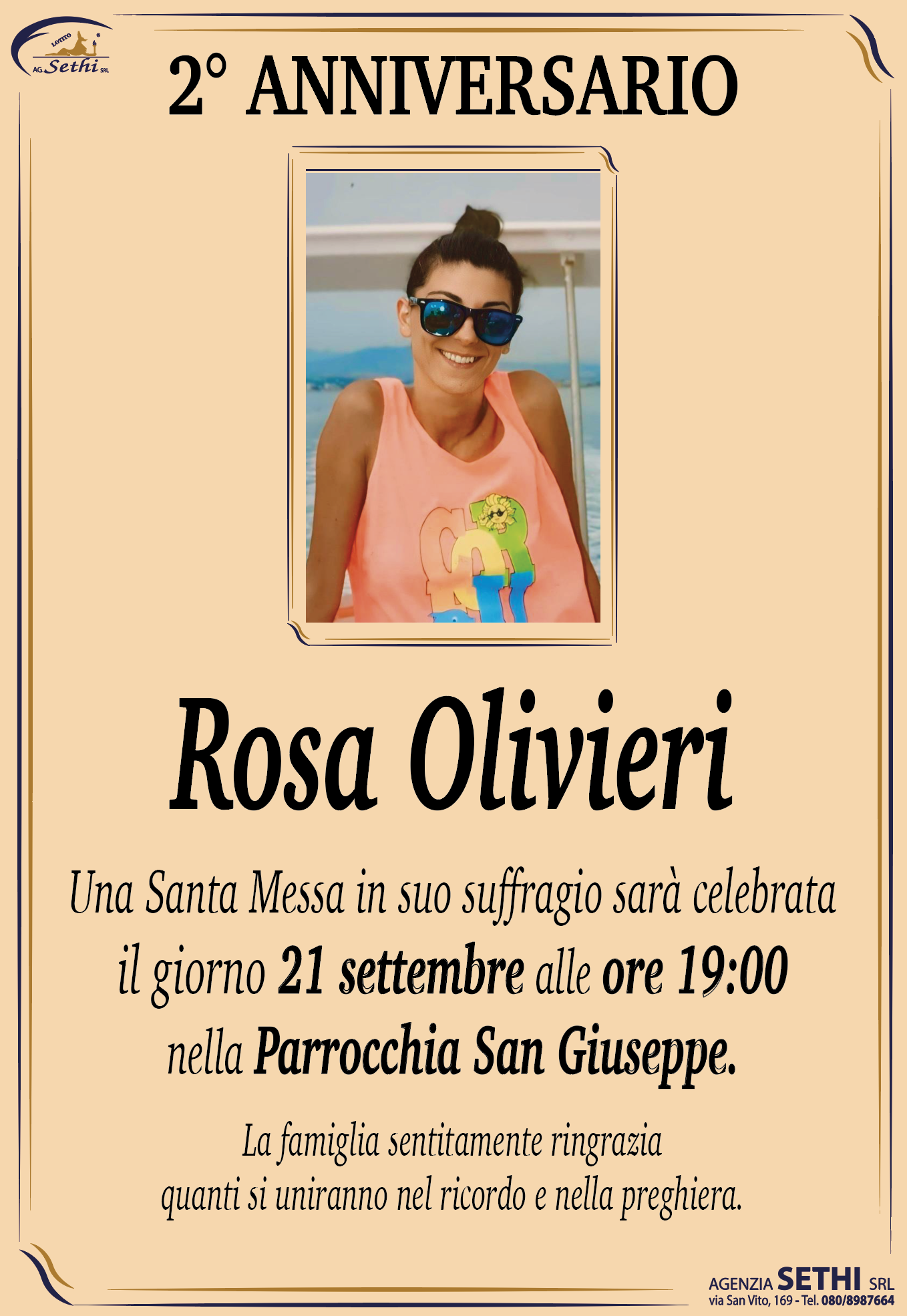 2° anniversario Rosa Olivieri