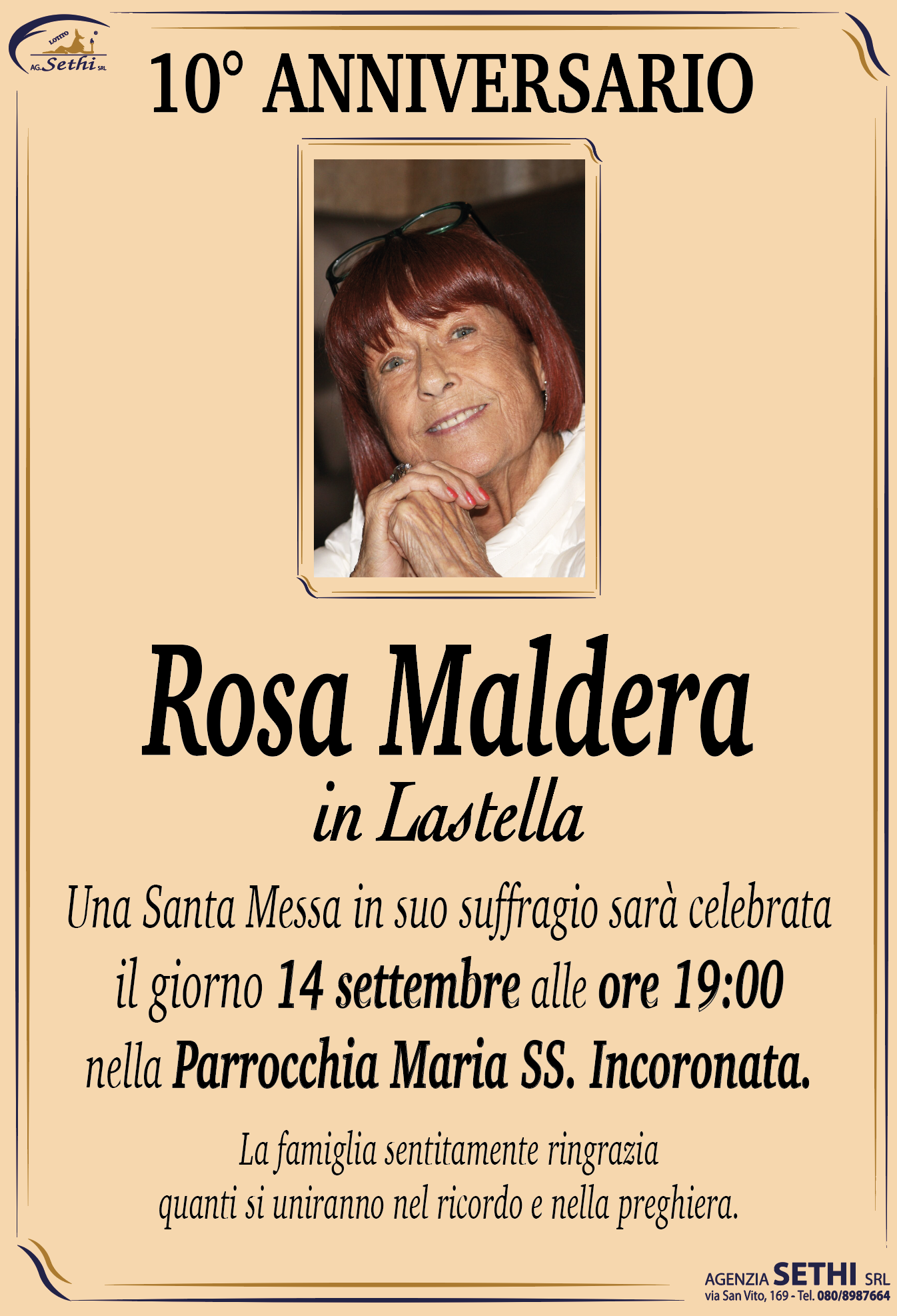 10° anniversario Rosa Maldera in Lastella