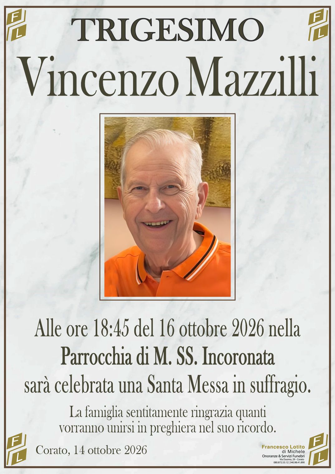 Trigesimo Vincenzo MAZZILLI