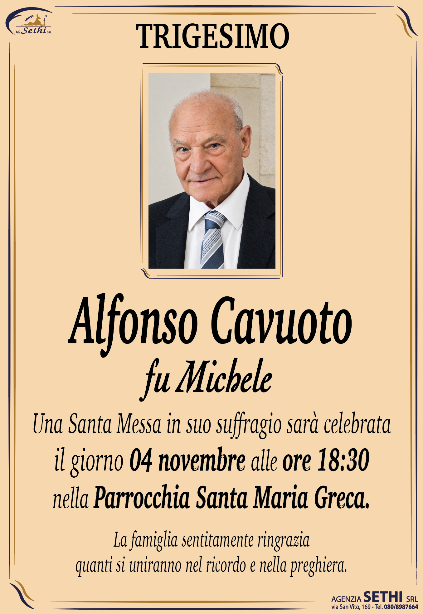 Trigesimo Alfonso Cavuoto fu Michele